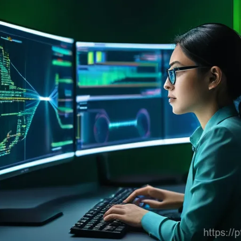 정보보안 실무에서 자주 사용하는 오픈소스 도구 - **Prompt:** A focused cybersecurity analyst, a person of ambiguous gender, in their late 20s, wearin...