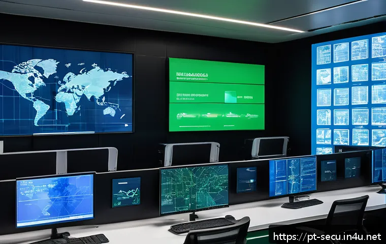 정보보안 실무와 AI 보안 기술의 융합 사례 - A high-tech cybersecurity operations center in S&atilde;o Paulo, Brazil, featuring diverse professionals an...